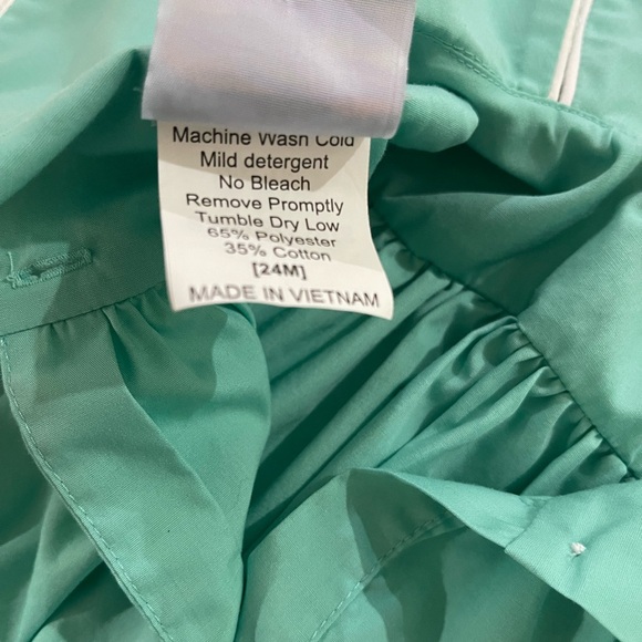 Teal Ruffled Kids One Piece - Picture 4 of 5